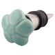 Sea Green Ceramic Flower Wine Stopper 